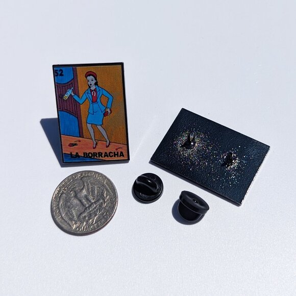 La Borracha Pin Loteria Pin For Caps Clothing Enamel Badge Mexican Pin Drunk - Picture 3 of 5